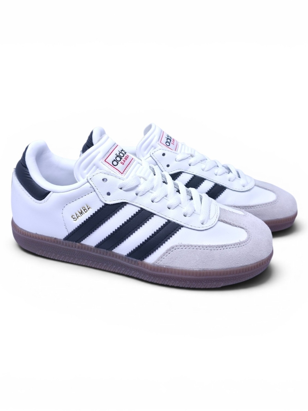 Adidas Samba Indoor Soccer Shoes White Black Gum Mens 4 Womens 5 EU36